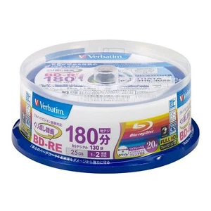 20 Verbatim Blu-Ray Discs 25GB BD-RE Rewritable 2x Spindle Case VBE130NP20SV1 - Picture 1 of 2