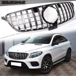FOR 2016 2017 2018 2019 BZ C292 GLE COUPE GT CHROME BAR BLACK GRILLE - Picture 1 of 4