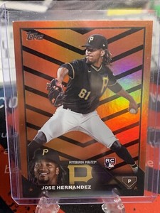 2023 Topps Update Jose Hernandez RC Orange & Black Parallel #US185 Pirates