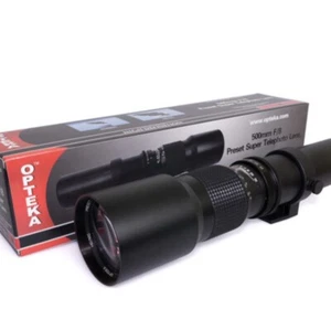 Opteka 500mm Super Telephoto F/8 Lens for Nikon T Mount High Definition HD2 - Picture 1 of 13