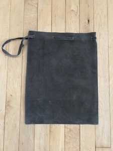 Banana Republic Wildleder Leder Kordelzug Tasche Beutel Olivgrün Aufbewahrung 11x14 - Bild 1 von 5