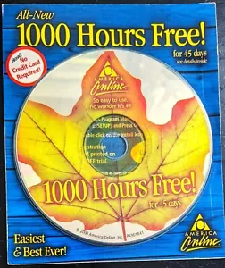 RARO Disco de Programa Coleccionable América Online, CD Vintage AOL v6.0 "Hoja de Arce" - Imagen 1 de 1
