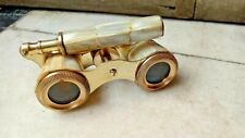 Vintage Brass Opera Glasses Mother of Pearl & Handle Brass Fittings France