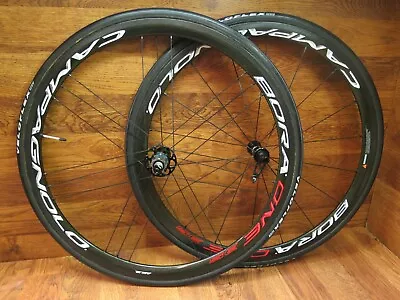 CAMPAGNOLO BORA ONE 35 CARBON 700C TUBULAR WHEEL SET - Image 1 of 4