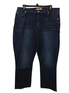 Pantalones de mezclilla vintage de lujo 7 para toda la humanidad azules talla 34 cintura alta ajustados nuevos con etiquetas - Imagen 1 de 17