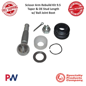 SPC Scissor Arm Rebuild Kit 9.5 Taper & OE Stud Length W/ Ball Joint Boot #97004 - Picture 1 of 12