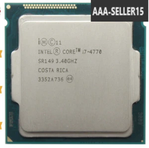 Intel 4th Gen Core i7-4770 SR149 3.40GHz (Turbo 3.90GHz) 4-Core 8M LGA-1150 CPU - Picture 1 of 1
