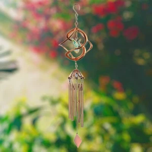 NEW ITEM Cosmix Hummingbird Wind Chime Crystal Accents - Picture 1 of 4