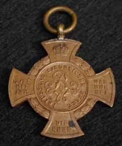 Vorkrieg Kaiserreich 1866 Preußische "Schlacht bei Königgrätz" Gedenkkreuz Medaille - Bild 1 von 5