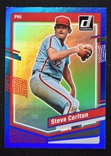 2023 Donruss Baseball Base Holo Blue #178 Steve Carlton - Philadelphia Phillies