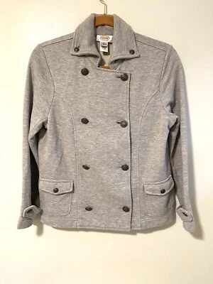 Chaqueta Talbots Doble Pecho Estilo Militar Gris Talla Pequeña Foto 1 de 4