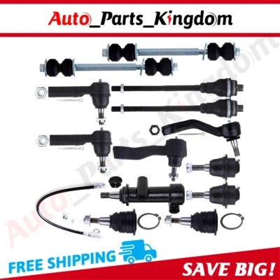 Barra estabilizadora de extremos de varilla de amarre de brazo Pitman de 13 piezas para GMC Sierra 2500 2001-04 Foto 1 de 4