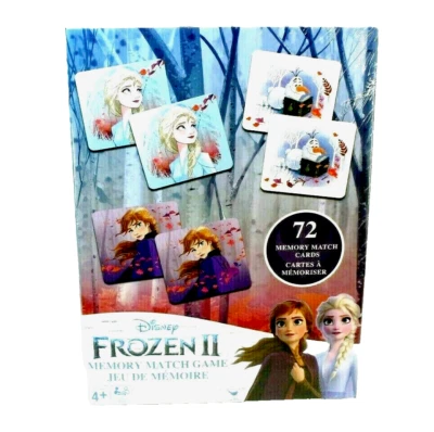 Disney Frozen II SpinMaster Memory Match Game 72 Memory Match Cards NEW SEALED - Image 1 of 4