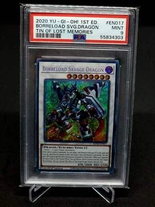 PSA 9 Borreload Savage Dragon // Tin of lost memories // 2020 Yugioh 1st edition - Bild 1 von 2