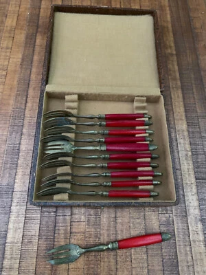 Anciennes Fourchettes à dessert - Photo 1/2