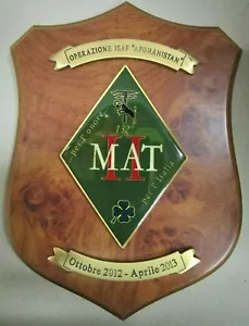 Crest "132° MAT II^ - MILITARY ADVISORY TEAM - OPERAZIONE ISAF AFGHANISTAN" 2012 - Picture 1 of 1