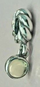 PANDORA | LIME QUARTZ DANGLE CHARM ✪NEW✪ 790435LQ AUTHENTIC RETIRED RARE 925 ALE - Picture 1 of 8