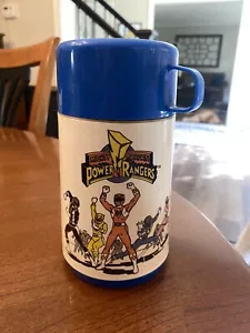 Vintage Power Rangers Plastic Lunch Box-Thermos - Picture 1 of 6