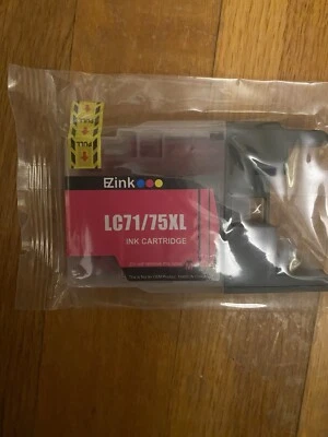 NEW E-Z Ink Cartridge Replacement Brother LC-71 LC71/75XL -MAGENTA- Fast Ship - Image 1 of 2