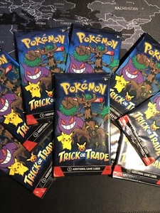 Pokemon Sealed Trick Or Treat 3 Card Pack Mint - Picture 1 of 5