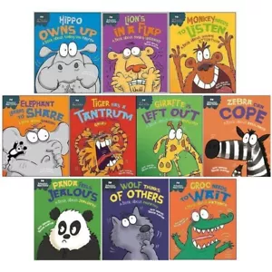 Behaviour Matters 10 Books Collection Set By Sue Graves Giraffe Lion Croc Hippo - Picture 1 of 1