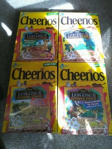 THE LION KING 2 SIMBA'S PRIDE COLLECTIBLE CHEERIOS BOX WITH ACTIVITY BOOKS 1-4🔥