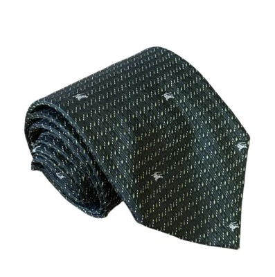 Corbata Burberry London Gris Pura Seda Mini Moderna Logo Hecha en Italia COMO NUEVA Foto 1 de 4