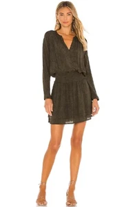 Mini Vestido Rails Jazmín Para Mujer Talla M Oliva Moteado Cintura Ahumada Niveles - Imagen 1 de 1