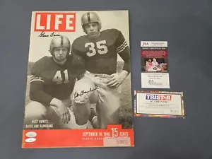 GLENN DAVIS & DOC BLANCHARD Heisman Signed 10/16/46 Life Magazine - JSA COA - Picture 1 of 5