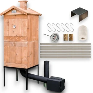 TOP-Qualität Räucherkammer Räucherei Holz Räucherofen Räucherschrank Garten - Bild 1 von 10