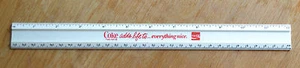 VTG Plastic 12” Ruler Coke Adds Life To Everything Coca Cola English Metric N - Picture 1 of 2