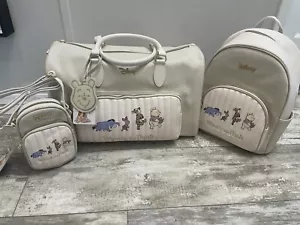 NWT Winnie The Pooh Weekender Bag, Backpack, And Crossbody Phone Bag - Picture 1 of 10