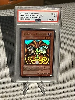 2002 YGO Exodia The Forbidden One Spanish 1st Ed #S124 PSA 7 - Image 1 of 3