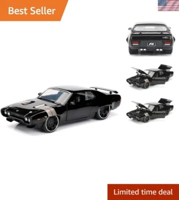 Auténtico fundido a presión Fast & Furious 1:24 Dom's Plymouth GTX con características detalladas Foto 1 de 4