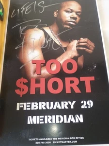 Too Short concert poster, signed, 11x17 in - Picture 1 of 4