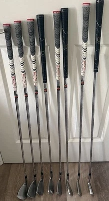 Juego de palos de golf Taylor Made R7 4-SW de hierro varilla de acero diestro flexibilidad regular Foto 1 de 2