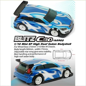 BLITZ C30 MINI Clear Body Shell Cover #60903-10 (RC🏎️WillPower) Titan - Picture 1 of 1