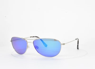NUEVO CON ETIQUETAS MAUI JIM GAFAS DE SOL BABY BEACH plateadas y azules Hawaii polarizadas B245-17 Foto 1 de 4