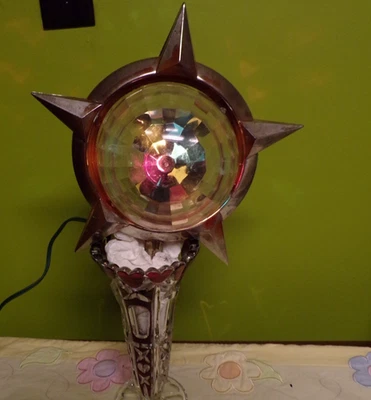 DE COLECCIÓN EN FUNCIONAMIENTO BRADFORD ESTRELLA CELESTIAL ÁRBOL GIRATORIO TOPPER Foto 1 de 4