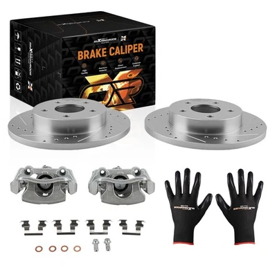 Kit de rotores de freno trasero + pinzas para Chevrolet Malibu 2004-2012/cobalto 2005-2008  Foto 1 de 4