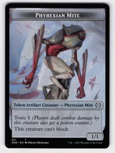 Phyrexian Mite (011) // Emblem - Koth, Fire of Resistance Double-sided Token T P - Picture 1 of 2