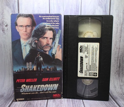 Shakedown (VHS Tape 1988) Peter Weller, Sam Elliott MCA Cop Drama Movie - Image 1 of 3