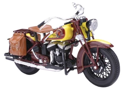 Indian Sport Scout 1934 marrón diecast modelo réplica escala 1 12 motor vintage... Foto 1 de 2