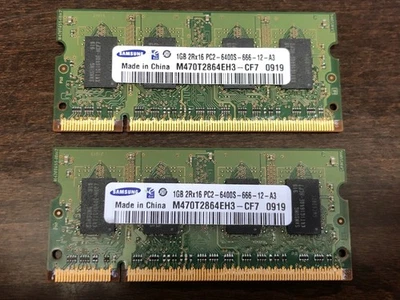 Samsung 2 @ 1 gb PC2 - 6400 RAM / Memory - Image 1 of 3