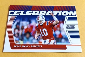 2025 Score Drake Maye Celebration Insert Basketball Card #C-DMA - Patriots - Bild 1 von 2