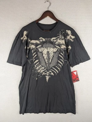 Throwdown Affliction Camiseta Calaveras Manga Corta Talla XL Foto 1 de 4