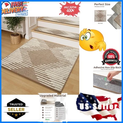 楼梯踏板着陆垫防滑木制台阶室内,3D 去皮和粘... — 第 1/4 张图片