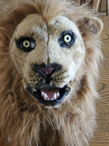Thumbs Up Halloween Lion Mask Mouth Movable, Moving Jaw Lion Party Cosplay - Picture 1 of 10