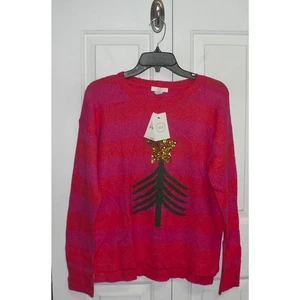 Suéter brillante cuello redondo 1901 para niñas en rojo árbol agridulce XLarge (14/16) $54 - Imagen 1 de 5
