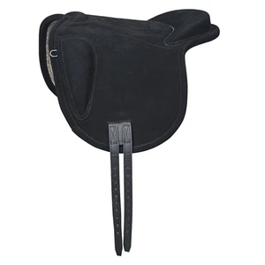 34BT Sp100-F Baretek English Leather Bareback Horse Saddle Pad Trail Riding - Picture 1 of 7